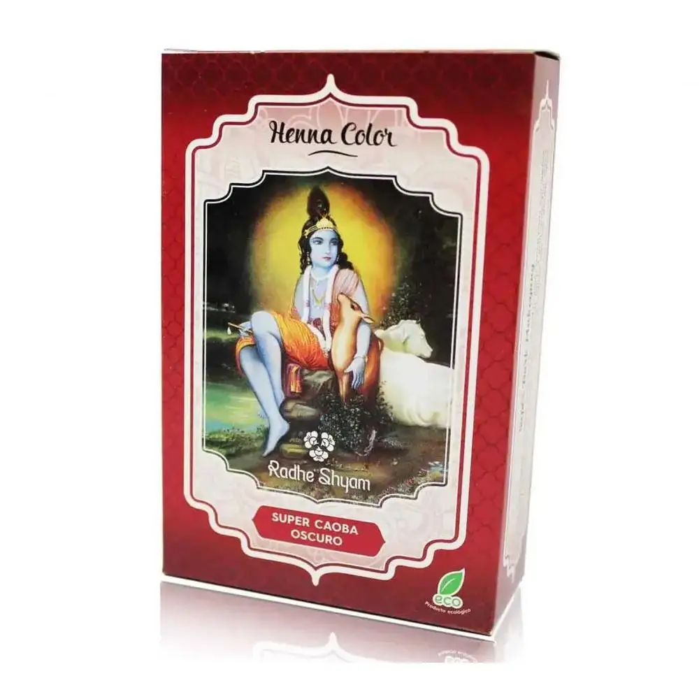🍁 Henna Radhe Super Caoba Oscuro en Polvo – Color Caoba Oscuro Intenso y Cuidado Vegetal