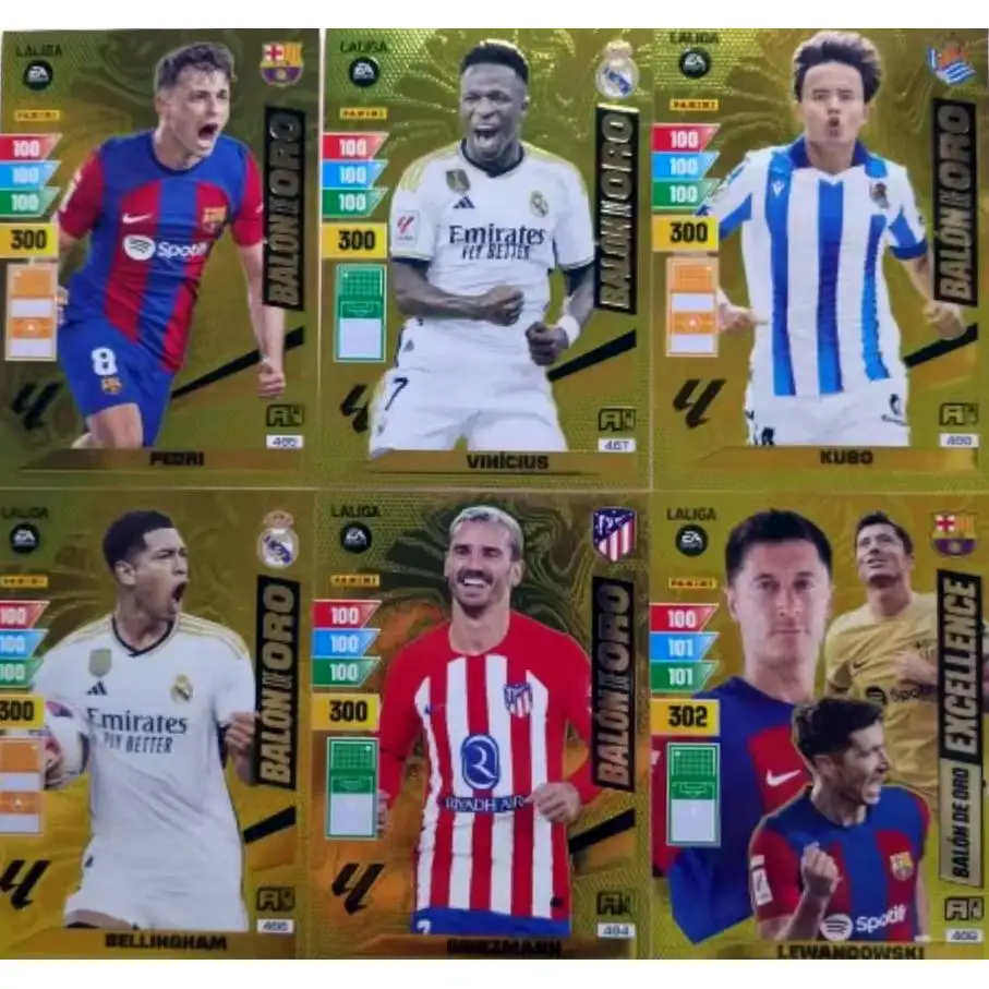 Golden Ball/New Golden Ball/Fantastic/Champions/Champion Card/Memory/invincible Panini Adrenalyn XL 2023/24 Vinicius Pedri Lewandowsky Kubo Joaquin Griezmann Bellingham Williams Brahim