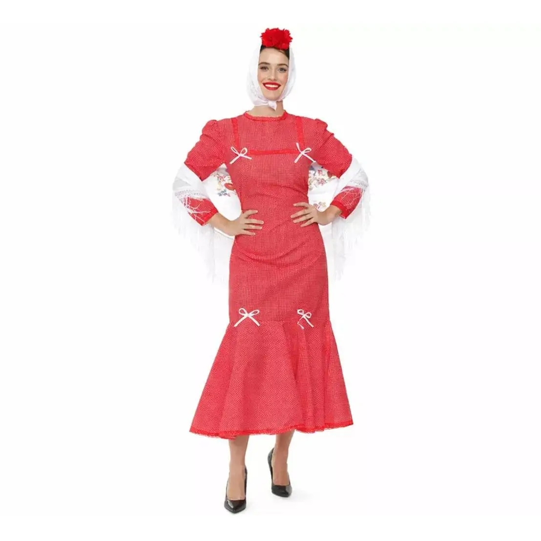 Partilandia Disfraz de Chulapa rojo para mujer