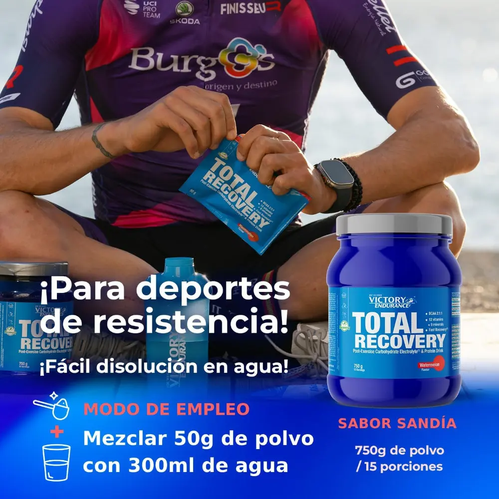 Victory endurance total recovery - 750 gr - post-warning recovery of carbohydrates, electrolytes and protein. With bcaa 2:1:1, vitamins and minerals