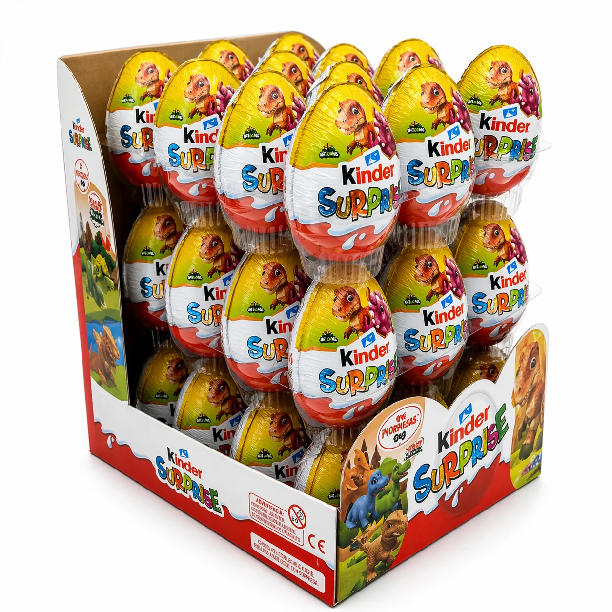 Huevos Kinder Sorpresa - 36 Unidades -Edición ApplayDu- Kinder Natoons Dinos
