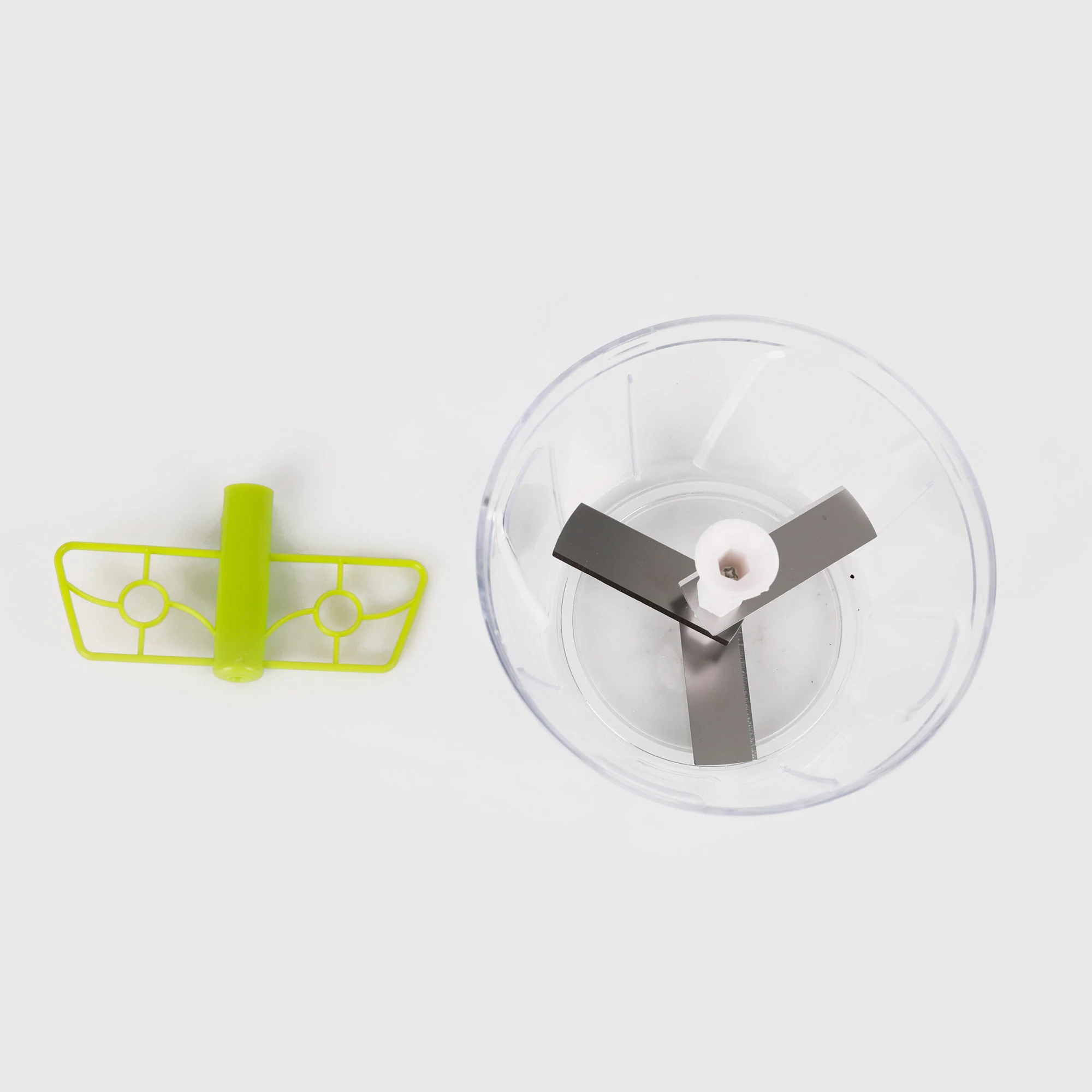 Manual food chopper, vegetable shredder, mini fruit chopping machine | Meat and vegetable cutter | Manual 3-blade chopper with rope | Capacity: 400ml | Revolutionline #6