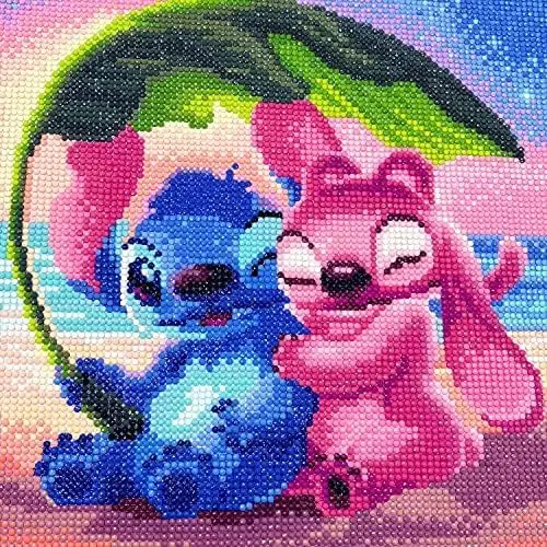Kit Pintura Diamante 5D con Dibujos Animados de  35x35cm – Diamond Painting para Niños y Adultos, Arte DIY con Diamantes Completos, Manualidades Decorativas para el Hogar