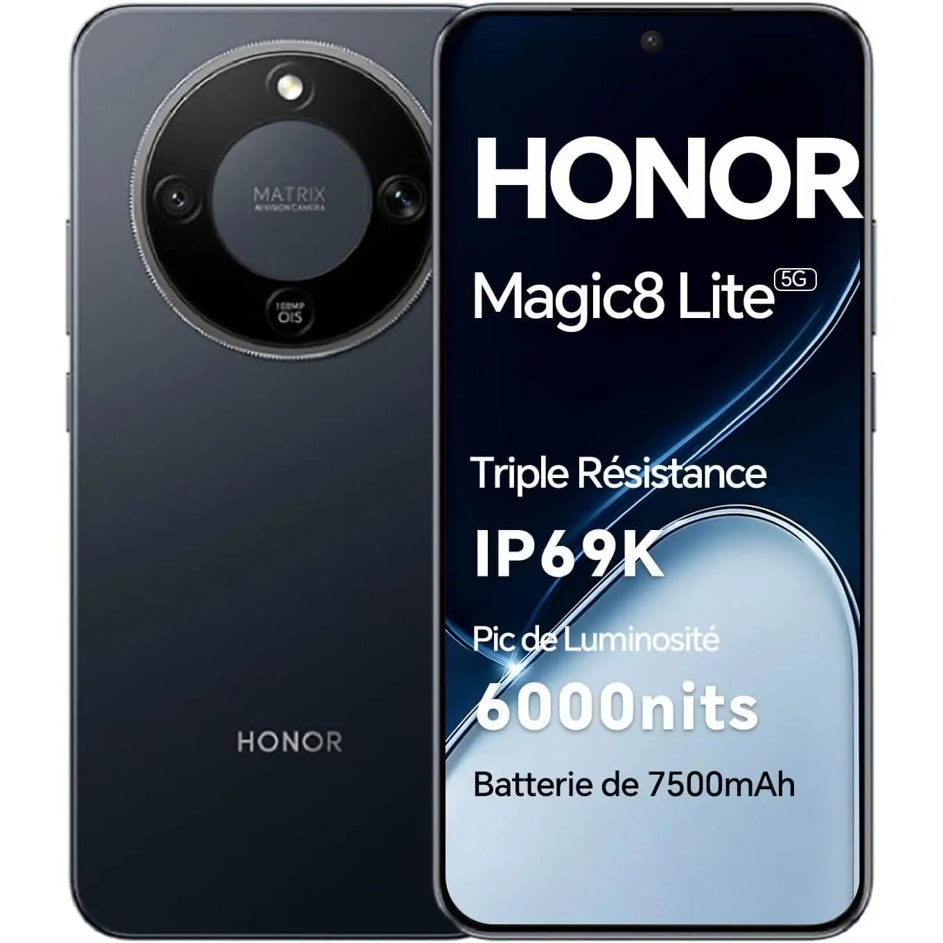Teléfono – HONOR Magic 8 Lite 5G Smartphone, Versión UE, 8GB+256GB, 8GB+512GB, 7500mAh, 6.79 «AMOLED movil, IP68/IP69K, 2,5m Resistente a caidas, 108MP OIS Cámara Al ultra nítida 4