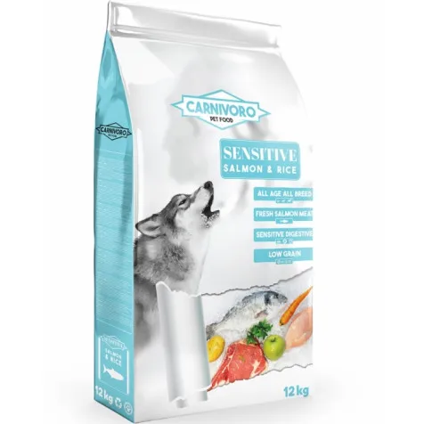 Carnivoro Sensitive Salmón Y Arroz Pienso Para Perros 12 Kg