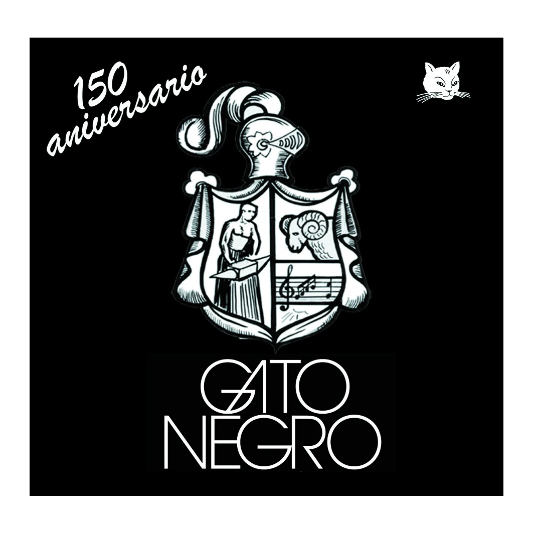 Juego de cuerdas para guitarra clásica y Española Gato Negro 150 Aniversario. Fabricadas en nylon y multifilamento de nylon entorchado cobre plateado de alta calidad en España desde 1868.