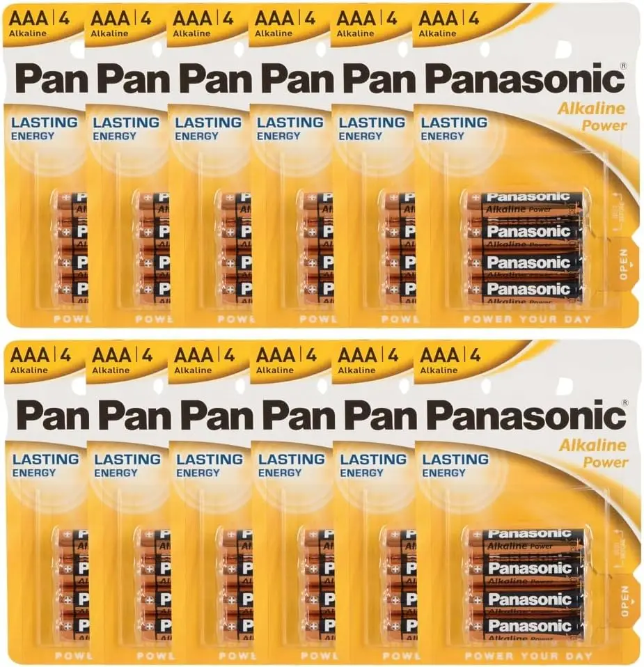 Panasonic power lr03 aaa - pack of 48 alkaline batteries