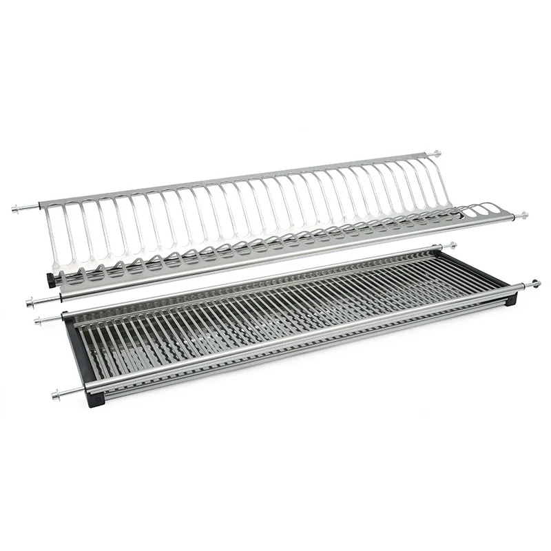 Escurreplatos y Escurrevasos ALK Modelo Eco Eire para Módulo de 900 mm, Acero Inoxidable, con Bandeja Recogeaguas