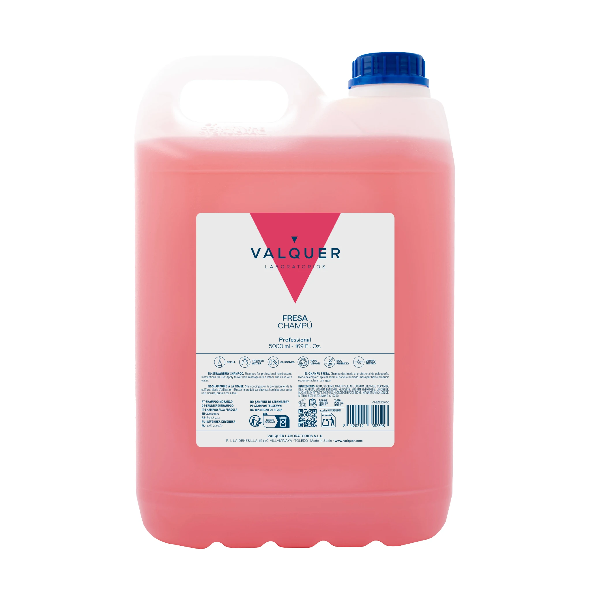 Valquer Laboratorios Champú Fresa 5000 Ml - Cuidado Capilar Profesional