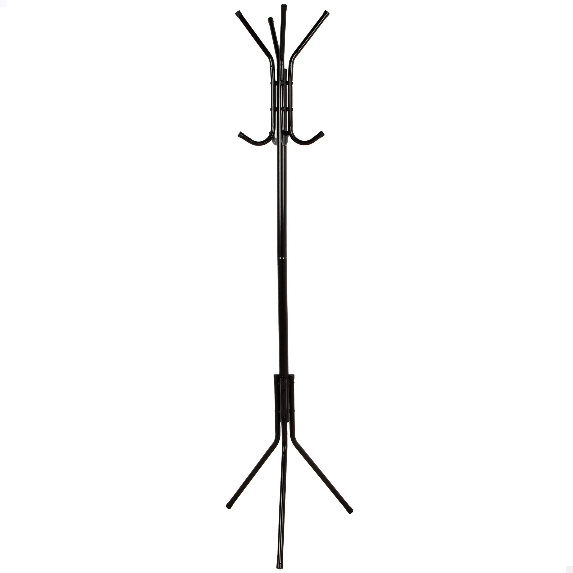 Max Home - Perchero de pie, 45x40x170 cm, negro, peso máximo soportado 8 kg, con varias perchas, inoxidable, para sombreros, abrigos, accesorios, para la entrada, recibidor, oficina