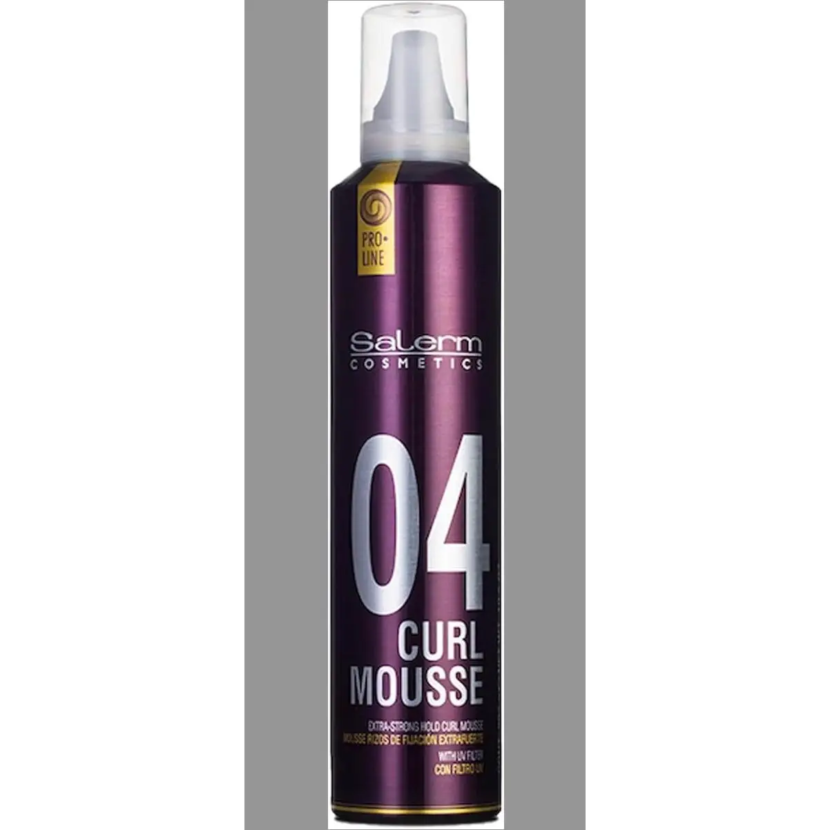SALERM - Espuma Pelo Rizado - Pro Line Curl Mousse - 300 ml - Rizos más Definidos y Flexibles - Fijación Extrafuerte - Efecto Antihumedad - Protección del Color