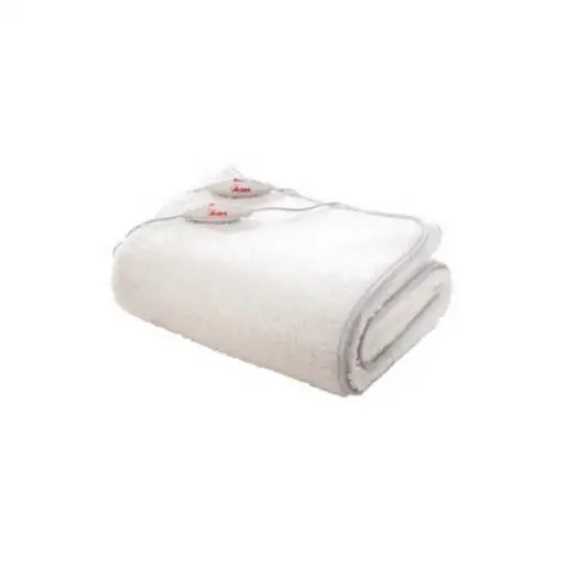 Manta Eléctrica Doble Ardes 150x160 cm, Calefacción Independiente, 2x60W, Lana Pura/Mixta/Poliéster, Lavable a Mano