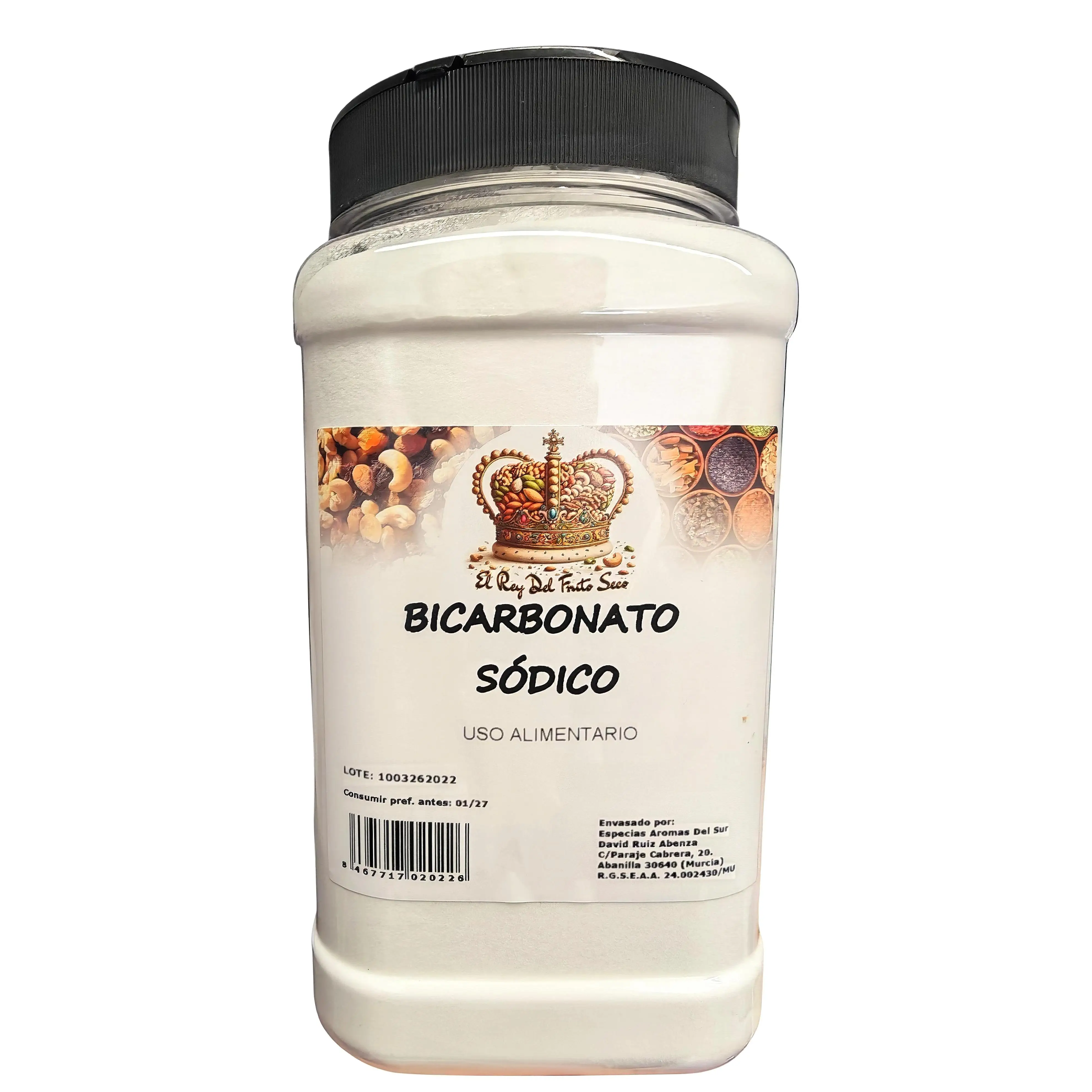 Bicarbonato Sódico Alimentario 1800g | Alta Pureza | Ideal para Cocina, Repostería y Limpieza Natural