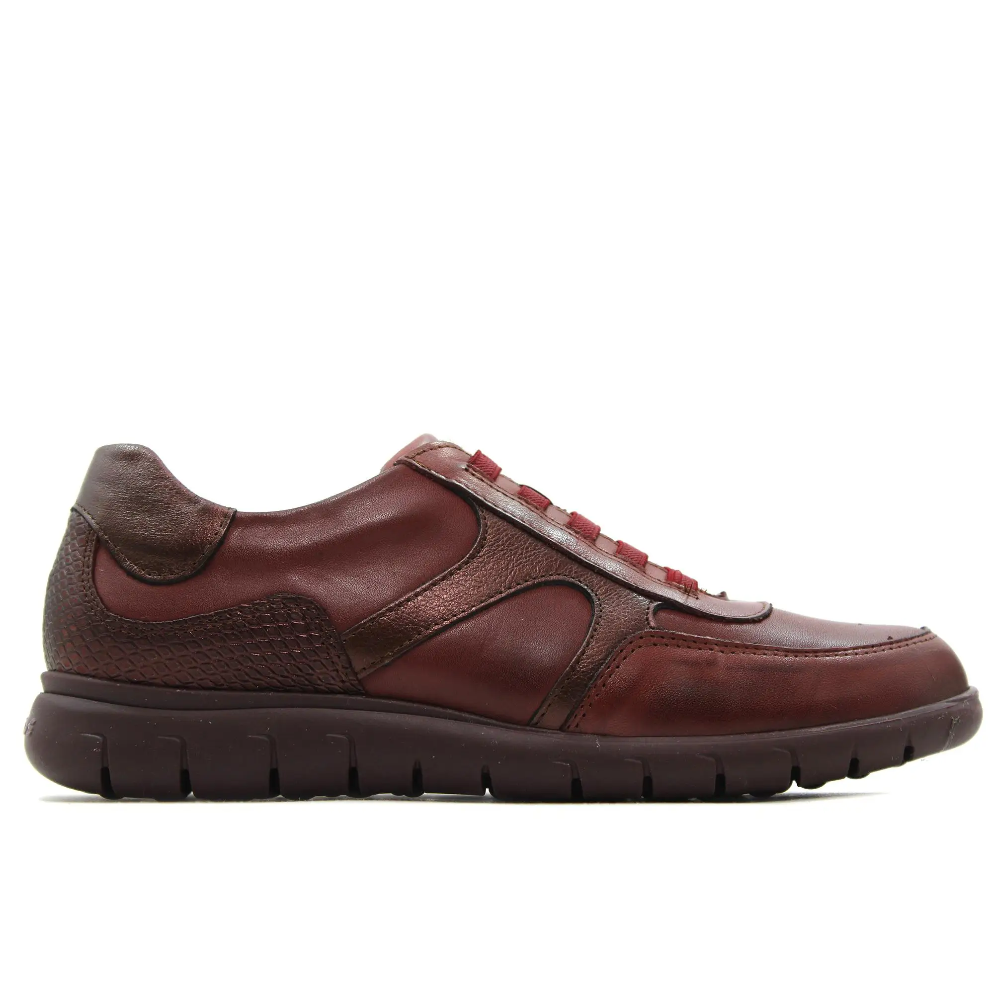 PITILLOS 20211 Blucher,zapato de cordón elástico,casual,de piel,plantilla extraible,deportivo,sneakers para señora