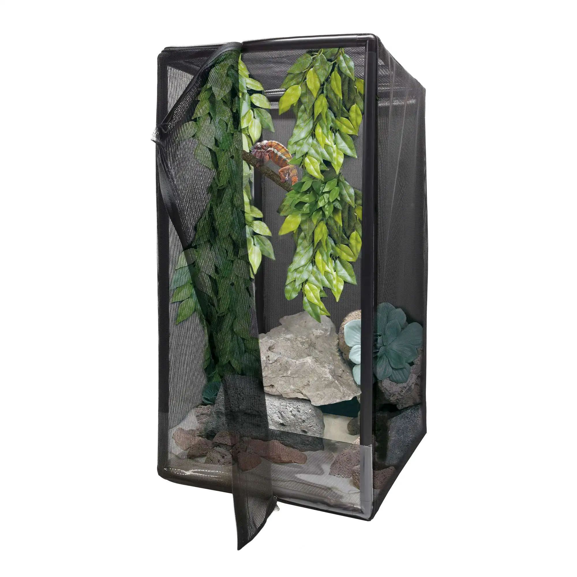 Tough REPTI-SELVA Reptile Mesh Terrarium (76x42x76 Cm) -Great for Outdoor