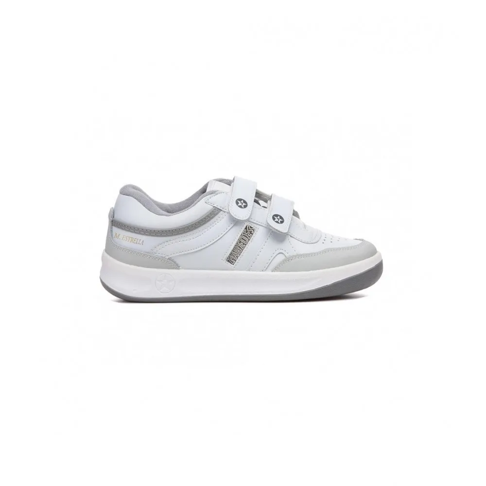 Zapatillas deportivas hombre PAREDES DP101BL DEPORTIVO VELCRO, BLANCO 2752 XL