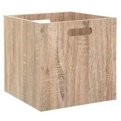Caja de Almacenaje Factory Cuadros de Madera Natural 31 X 31 Cm