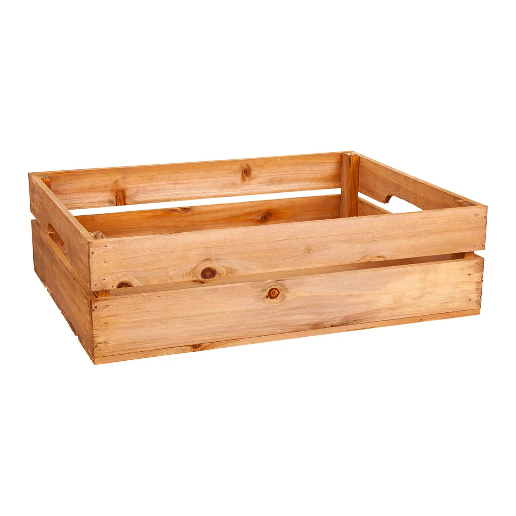 WANDERLUST DECO Cajón de Madera Marrón Resistente 44x34x12,5h Cm - Amplio Espacio