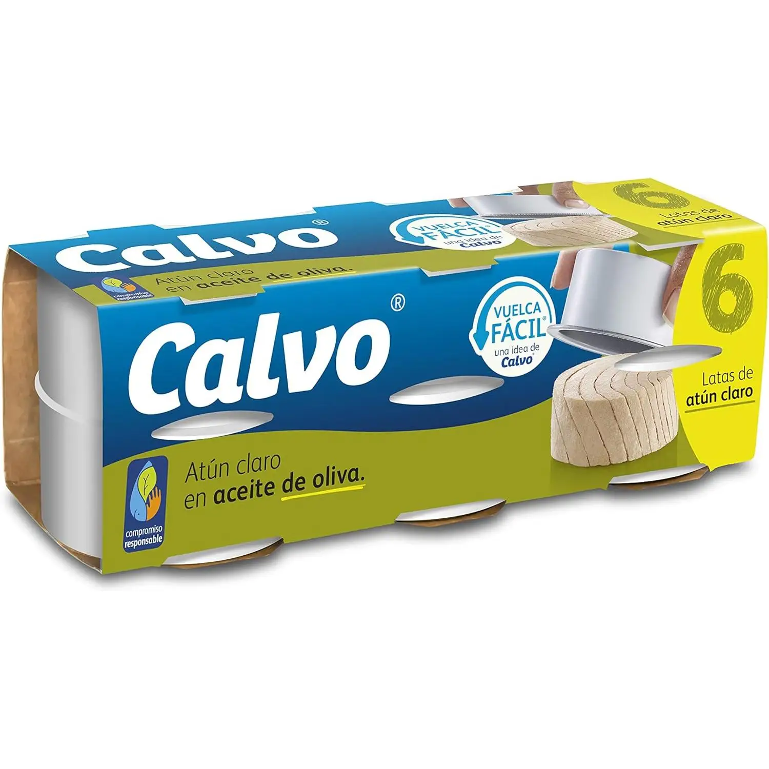 Calvo Atún Claro en Aceite de Oliva pack3*6lata-Calvo Atún Claro en Aceite de Girasol Pack3*6 lata