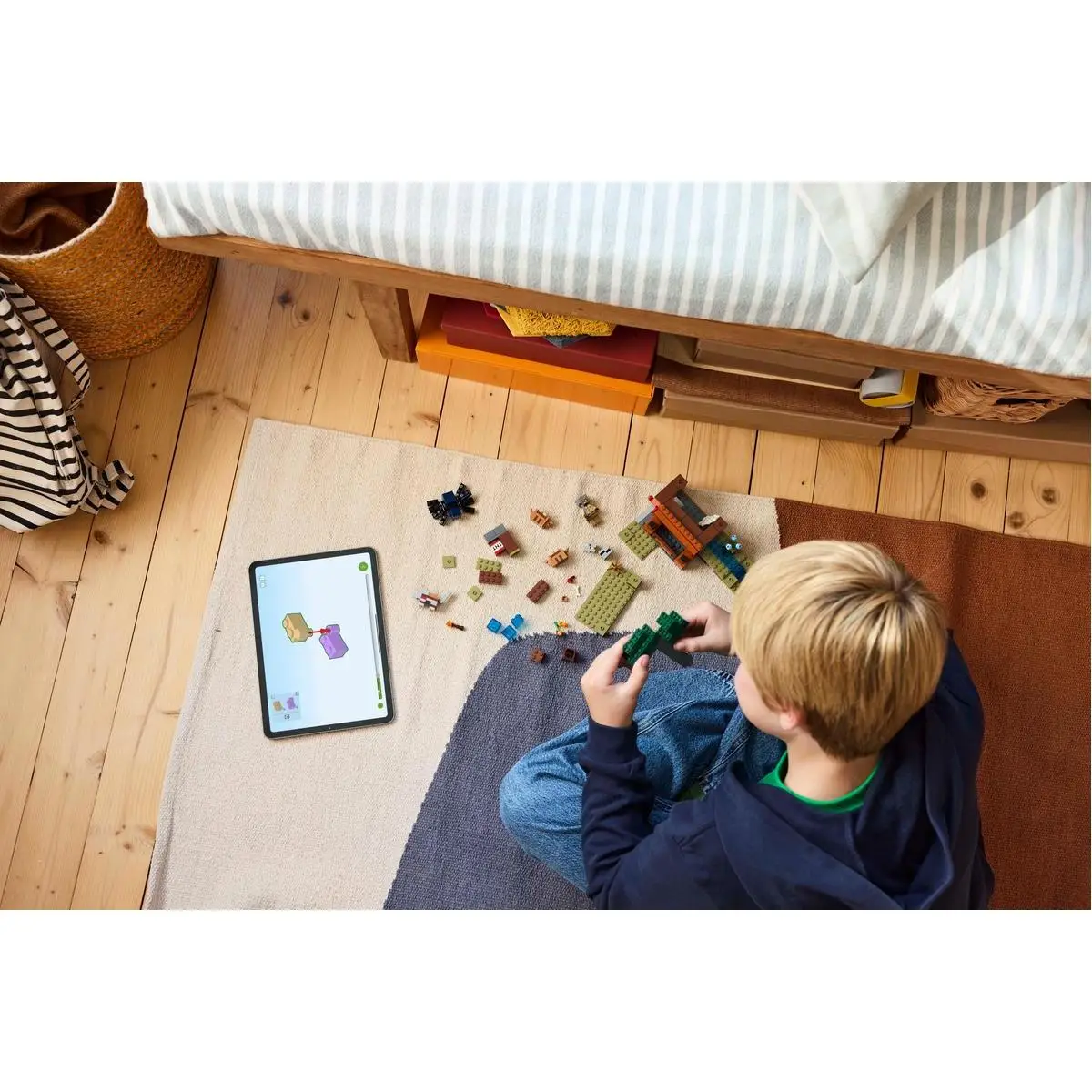 Lego 21269 minecraft the armor's mine, construction toy with spider and wolf figures from the video game, gift for boys and girls ages 8 and up, role play with animals #3