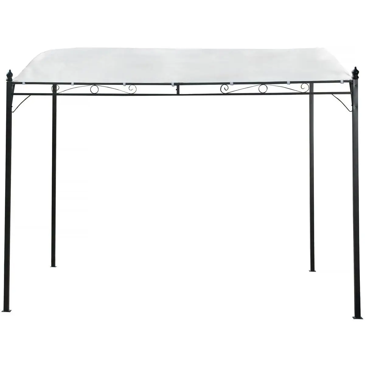Habitat y Jardin - Pérgola metálica inclinada - 3 x 2,5 m - Beige