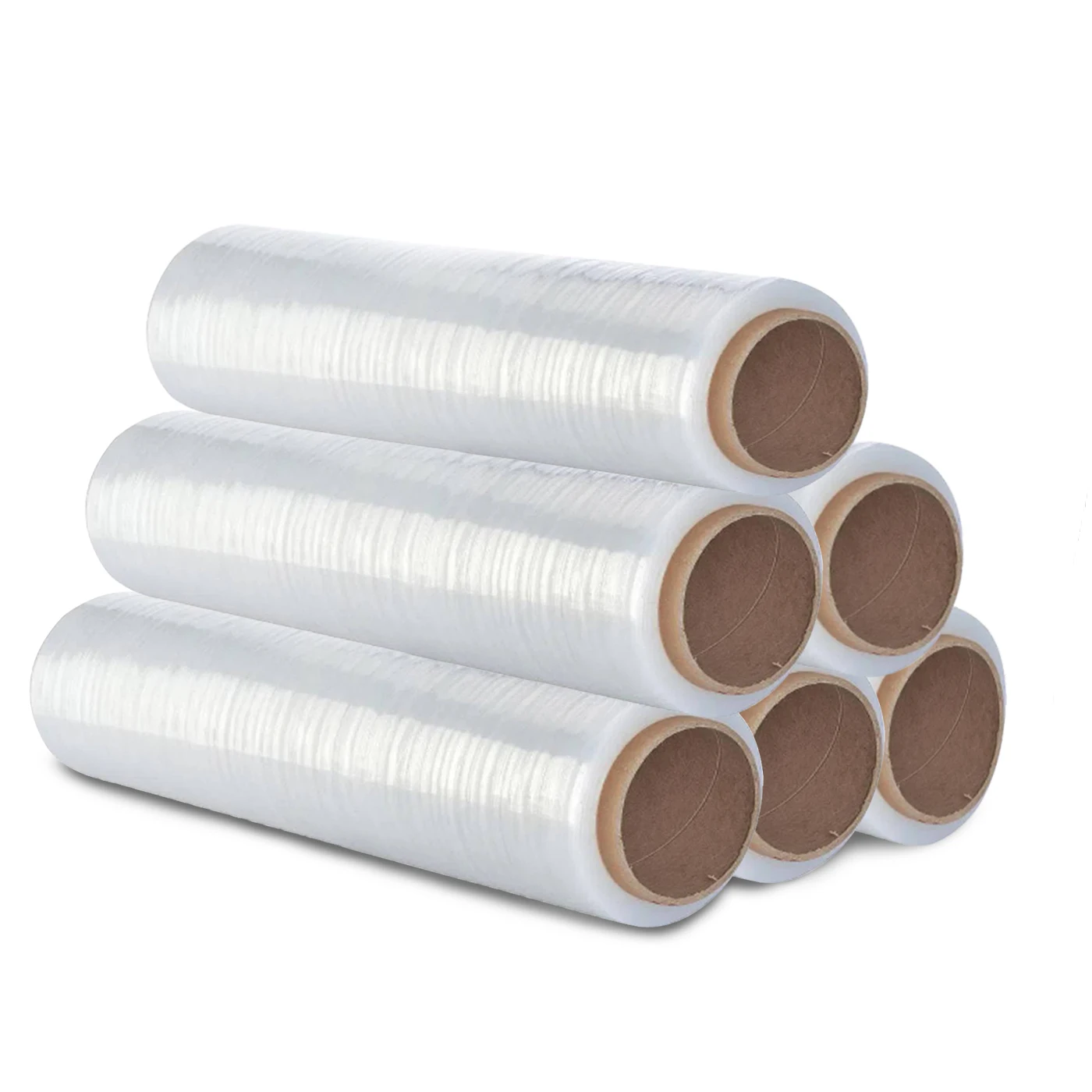 Transparent or black Film for packaging, Flexible and resistant 50cm x 200 meters, 23 microns thick. Industrial Packaging, shipments, moving, pallets.