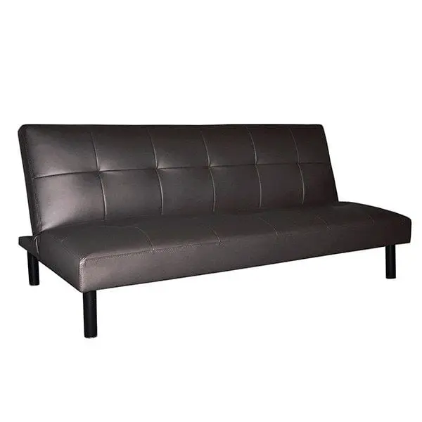 Clic Clac Eco Black Imitation Leather Sofa Bed Adec: La Scelta Pratica per Spazi Ridotti e Stile Moderno