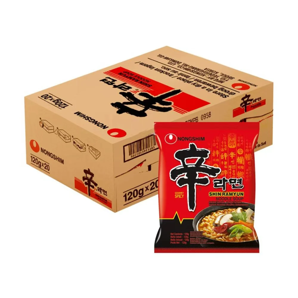 Shin ramyun – korean spicy ramen 120g x 20pck | Nongshim shin ramen spicy instant noodles #1