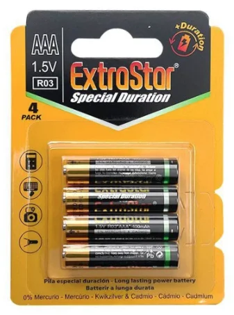 Extracting Panasonic Maxell Kodak 48 battery in blister 4 PCs AA-AAA LR03 LR06