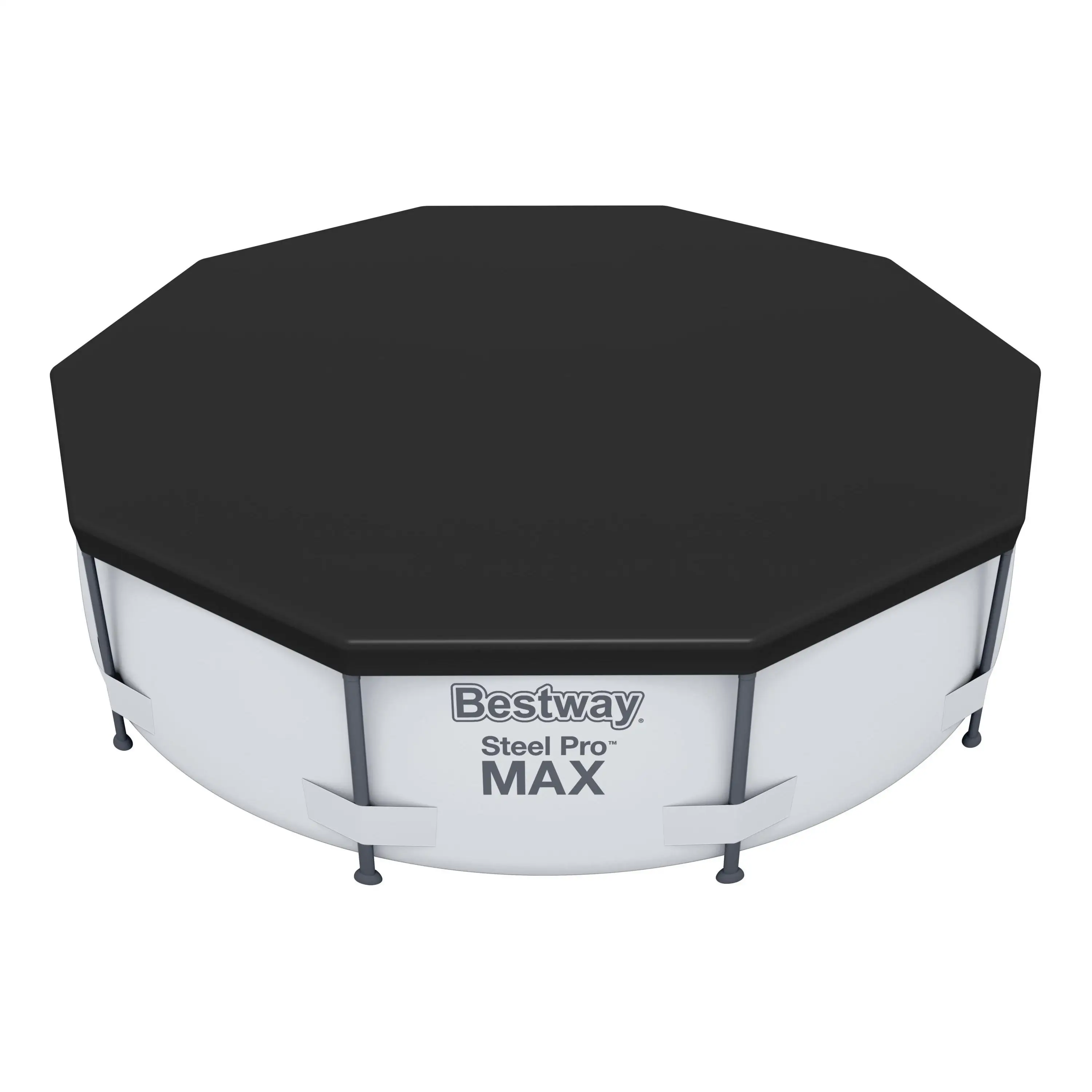 Cobertor Solar Lona Superior BESTWAY para Piscina Desmontable de varias medidas y modelos: rectangular, ovalado y circular de fácil instalación sobre el borde de la piscina. La lona evita que el agua se ensucie y lo calienta, en cierta medida.