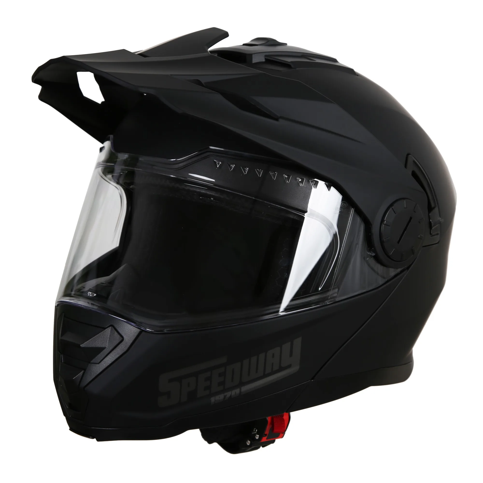 Casco Moto - Lion - Speedway1970- Casco Motocross, Ideal Tanto para Hombre como Mujer, Nuestro Casco de Moto Integral es Ideal para Moto Trail, capacete Moto homologado ECE y Dot. Speedway 1970