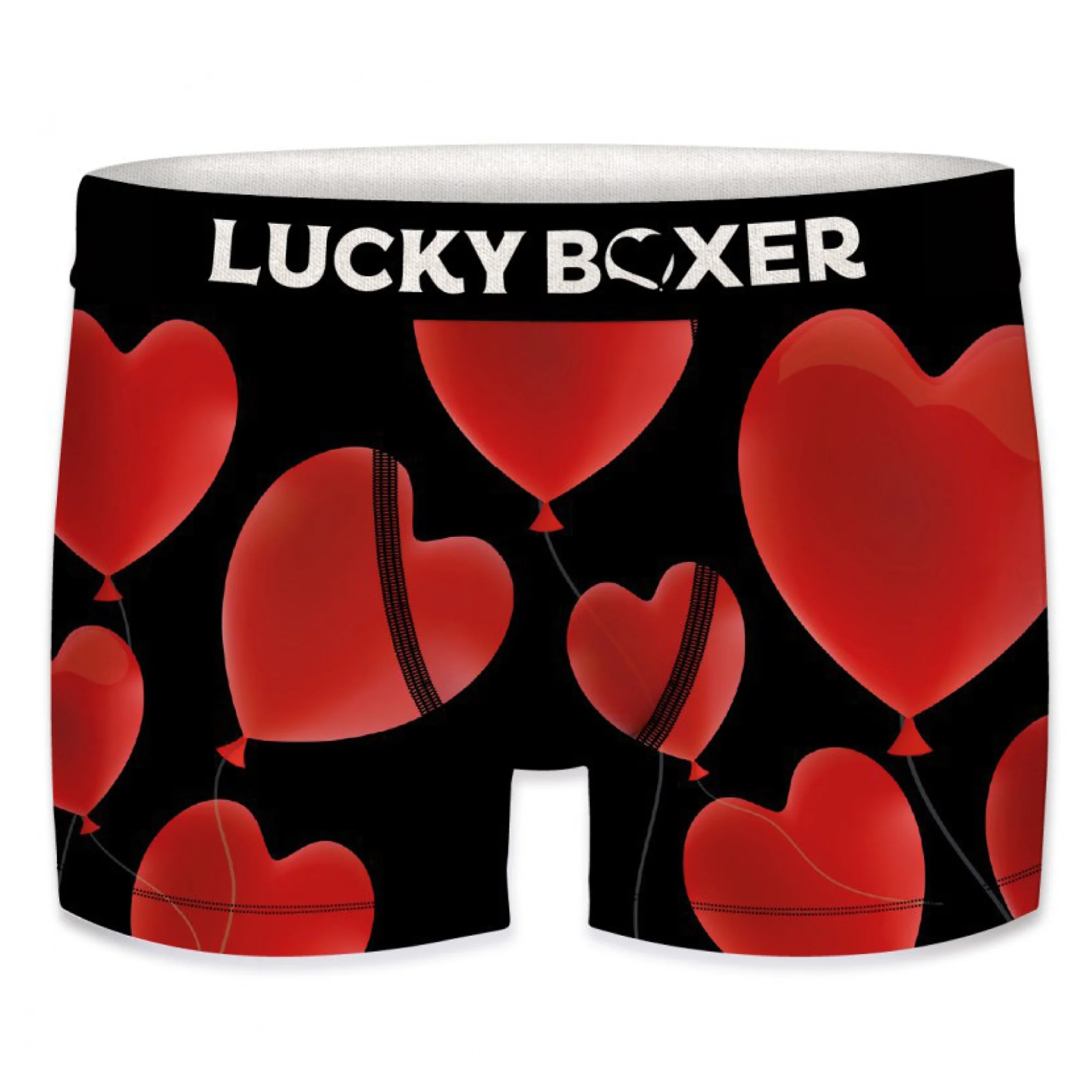 Lucky Boxer Corazones Diseño - Boxer Ajustable de Poliéster