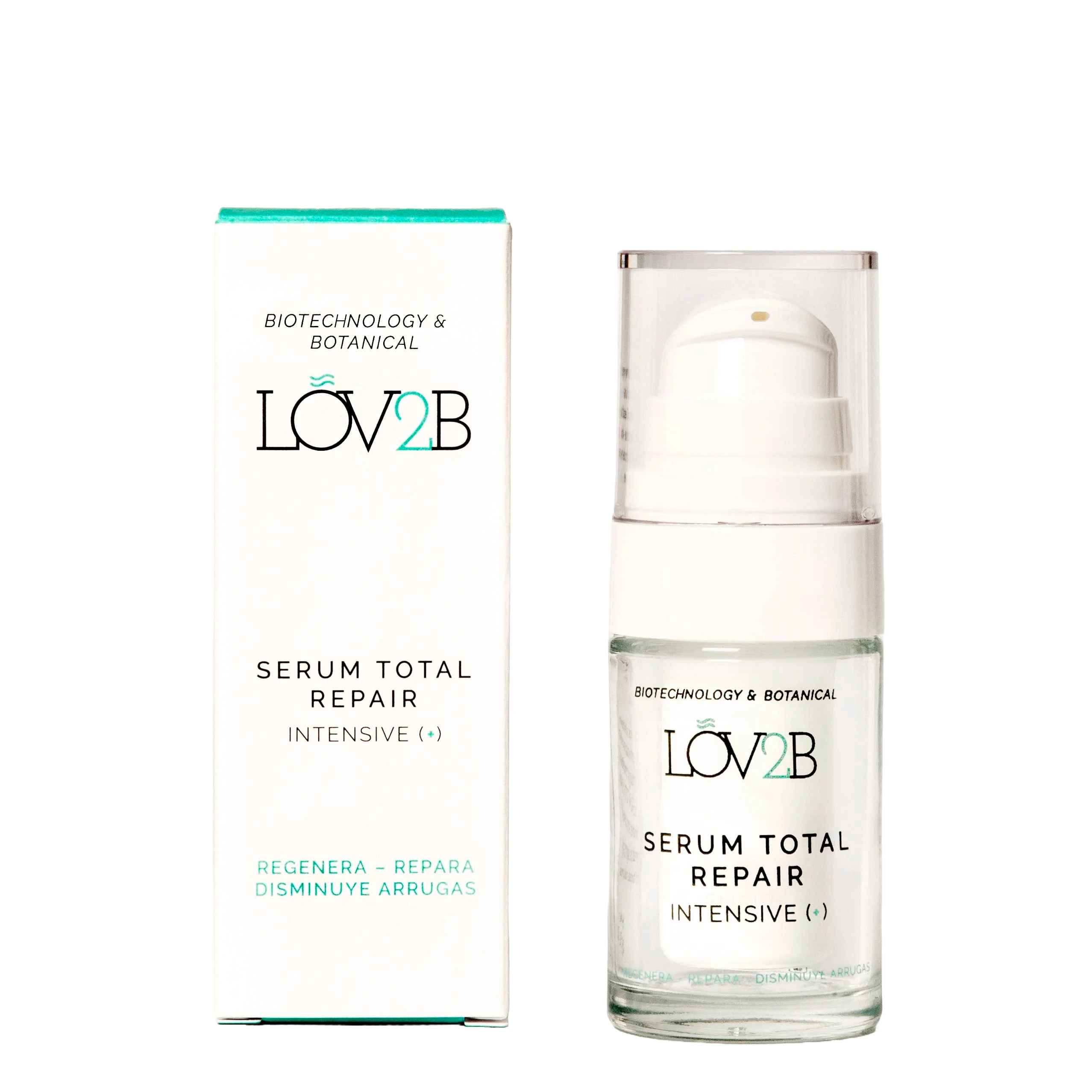 LOV2B Sérum Total Repair Intensive (+) – Regenera – Repara – Disminuye las Arrugas – Ilumina y