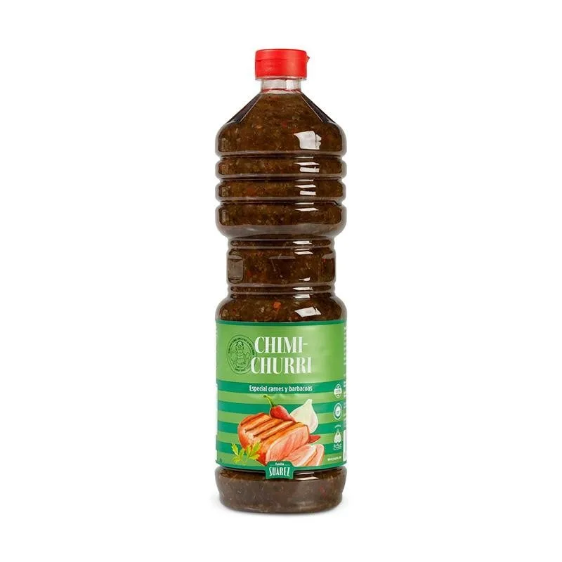 FAMILIA SUAREZ - Chimichurri salsa especial para carnes y barbacoas - 1 litro