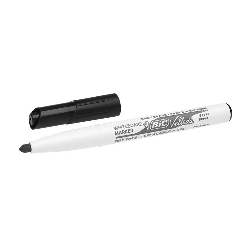 BIC Velleda 1741 Rotulador Pizarra Blanca Punta Redonda Negro
