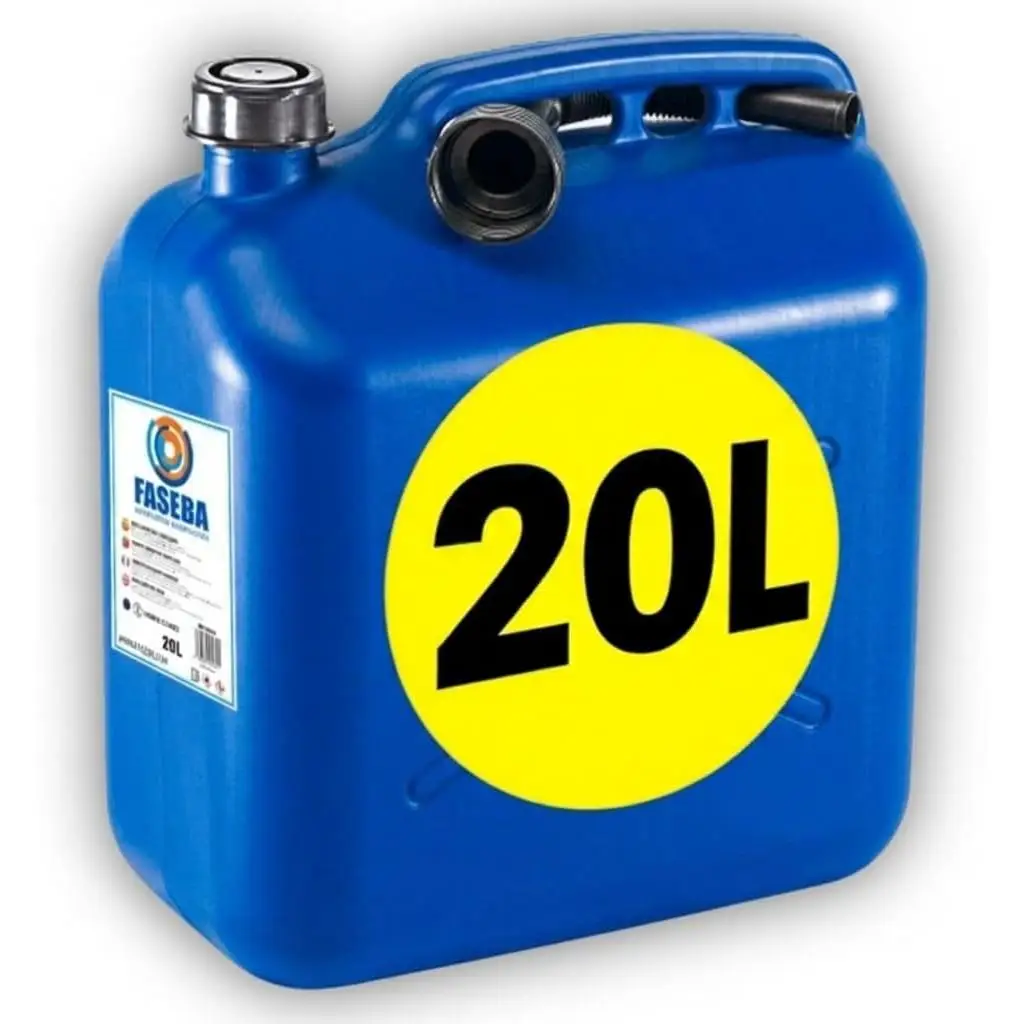 Bidon Garrafa Gasolina 5 L - 10 L o 20 L - Homologado - Con Embudo de Boquilla Flexible para evitar derrames - Con Visor de Nivel para facilitar la visibilidad - Con Homologación Oficial - De Plástico HDPE Duradero - Garrafa Gasolina
