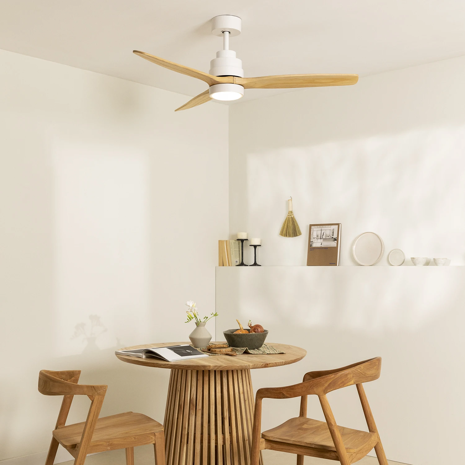 Create - ceiling fan 40w silent ø132 cm 100% wood - wind stylance special edition