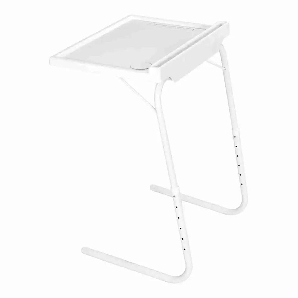 Almalux® Mesa Abatible Smart Ajustable 18 Posiciones con Soporte Tablet Teléfono Plegable Portátil hasta 25kg Hogar Oficina