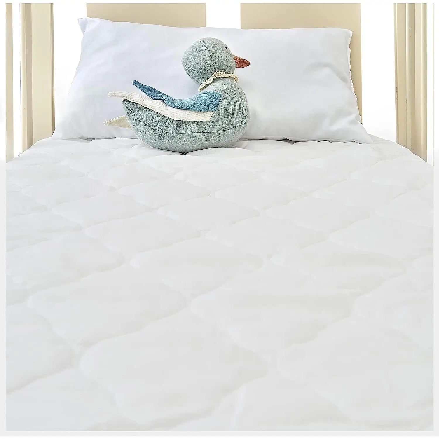 DECASATEXTIL® - Protector de Colchón Cuna 60x120cm- Acolchado, Impermeable, Transpirable, Hipoalergénico y Antiácaros - para un Sueño Seguro y Limpio