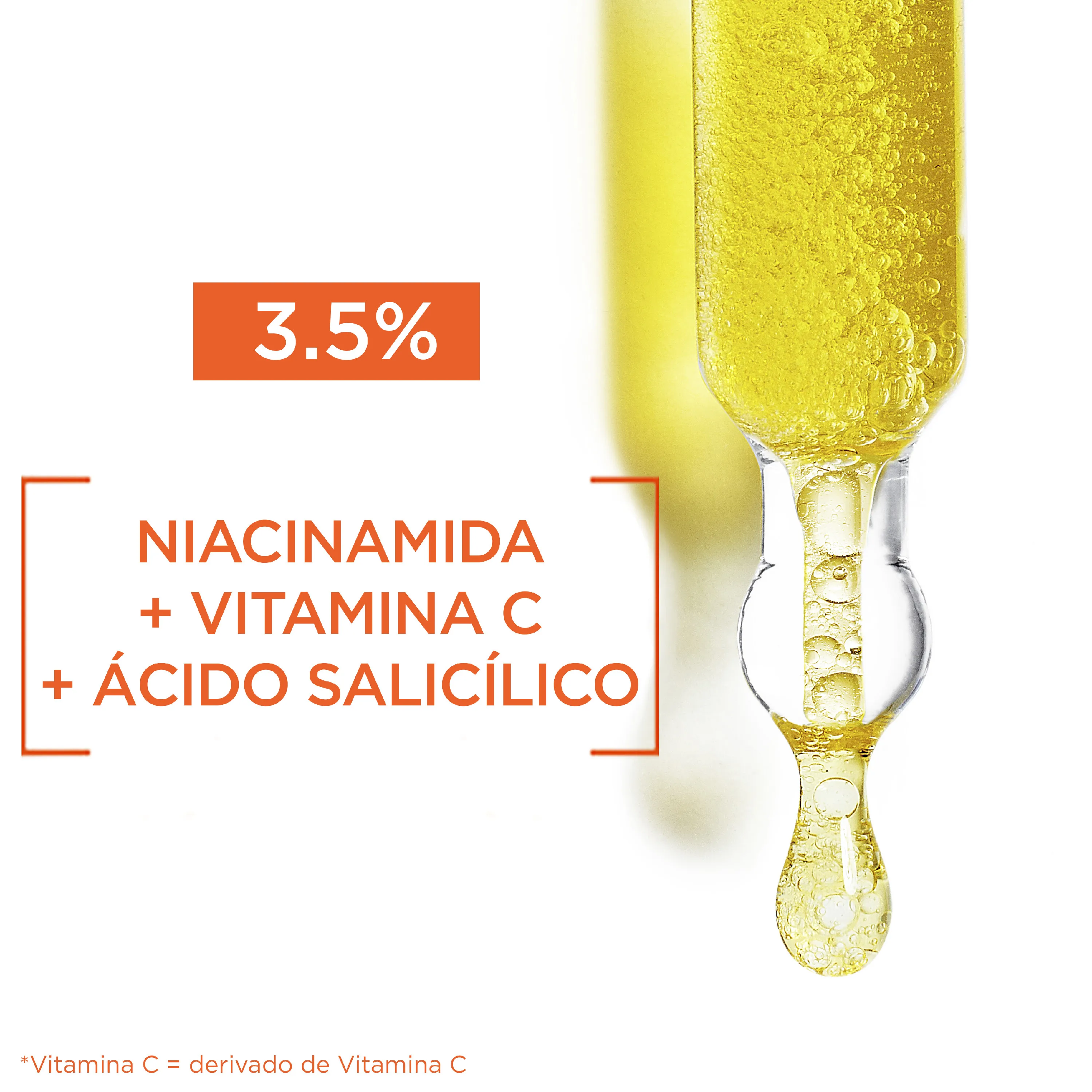 Garnier |   Serum cream with spf 25. High concentration of serum with vitamin c and sun protection to protect the skin from sun blemishes. Ultra light and moisturizing formula 50ml
