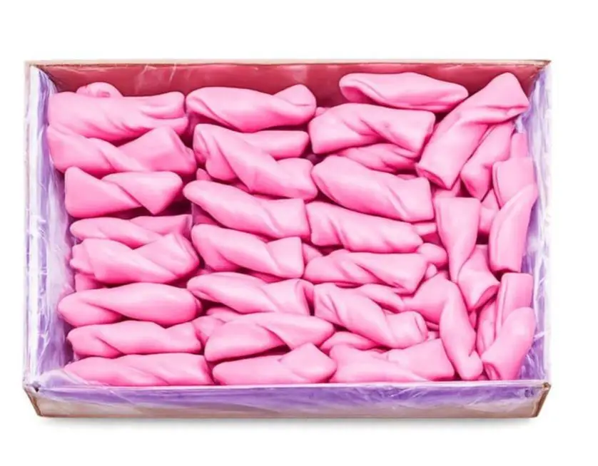 Lacito chocolate sabor fresa.Hojaldre. Ideal para celebraciones. Candy bar. Perfecto para compartir. Cumpleaños. Granel 1 kg. El horno de Don Ramon.