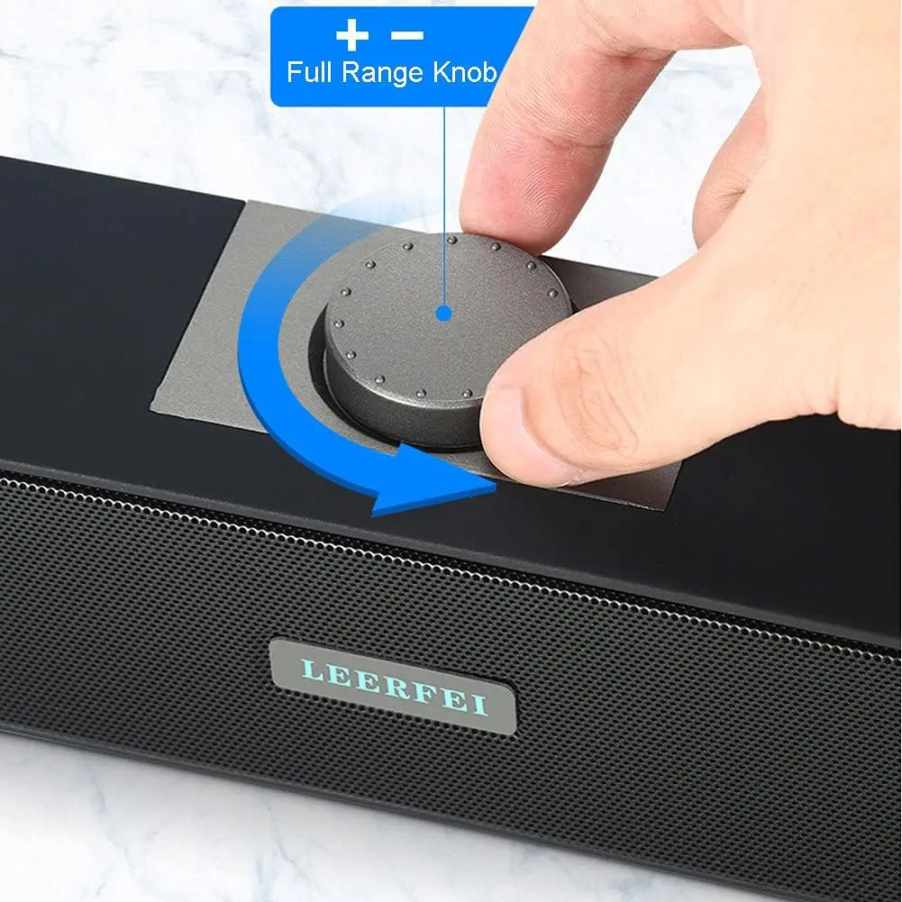 USB Speakers for Pc Laptop Sound Bar USB Speakers Computer Bar for Computer Notebook Tv Laptop USB 2.0 Inressi Audio 3.5 Mm, Not Rechargeable, No Bluetooth