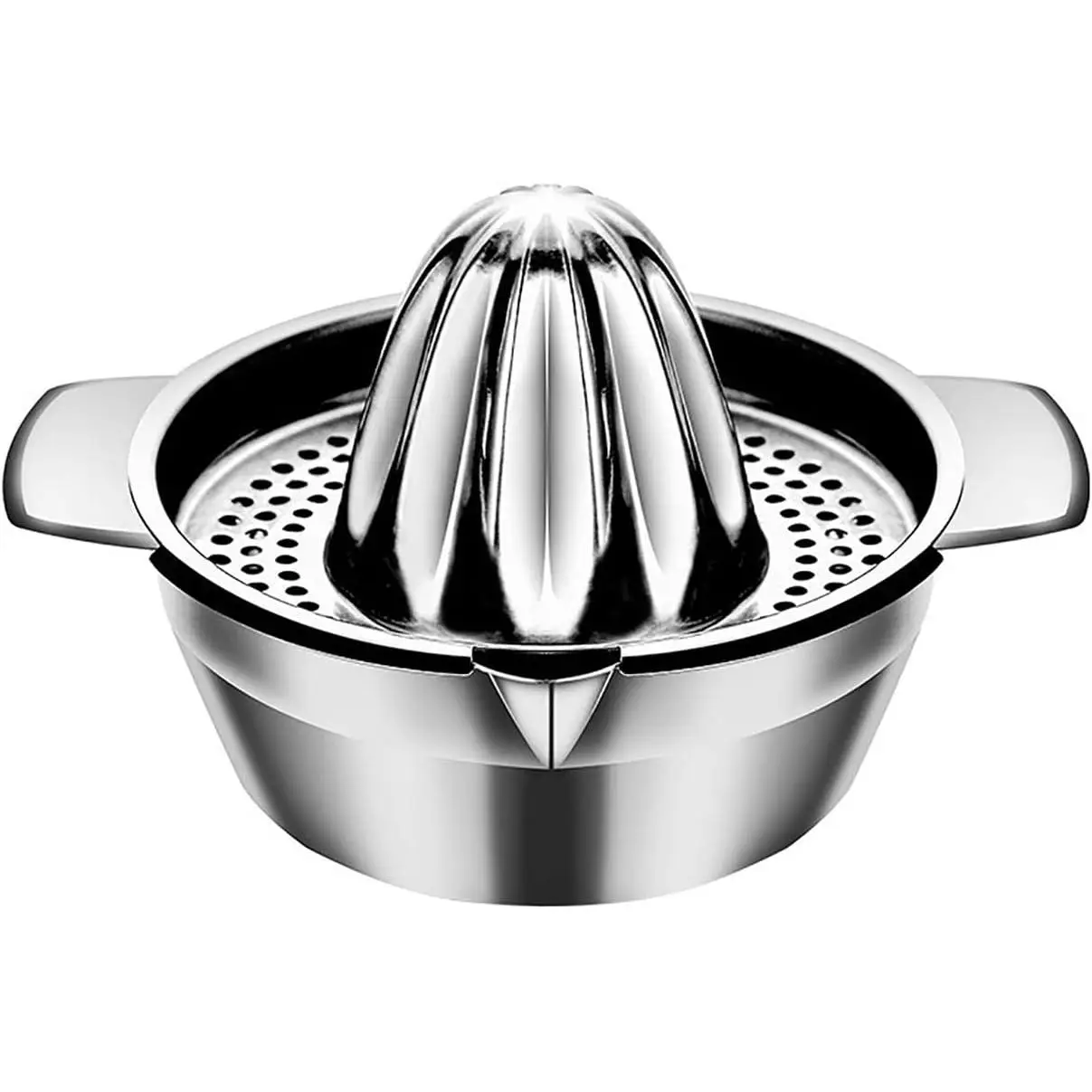 Exprimidor Manual de Naranjas y Limones Portátil de Acero Inoxidable 304, Accesorios de Cocina, Herramientas para Cítricos 100%, Exprimidor de Jugo sin Procesar a Mano.