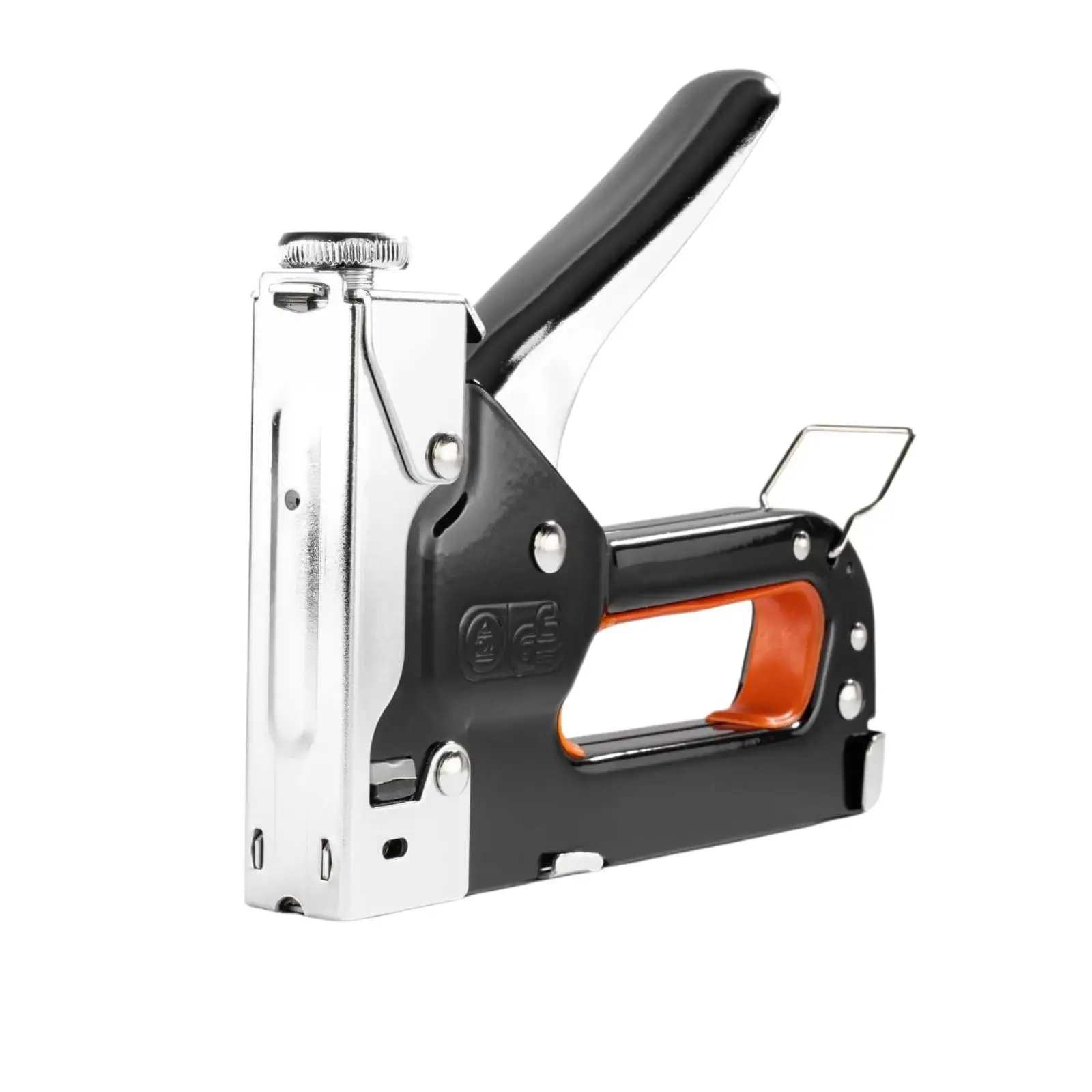 Grapadora Tapicero con Estuche - Grapadora Madera con Grapas y Clavos - Grapadora Cables Pared - Pistola de Grapas para Reparaciones y Trabajos de Bricolaje. M2 Tec