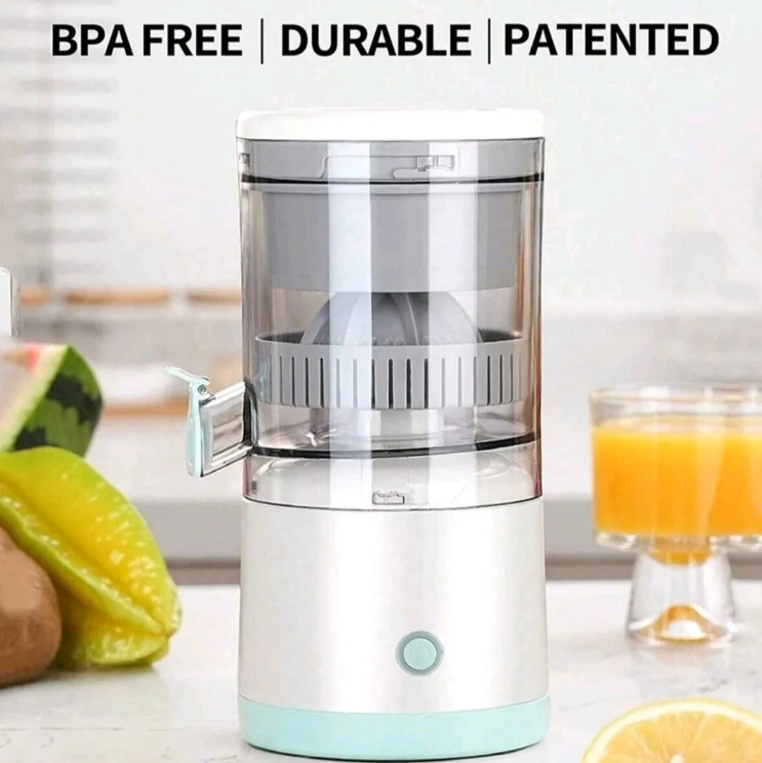 45 W electric orange juicer, portable juicer for home rechargeable with USB and cleaning brush