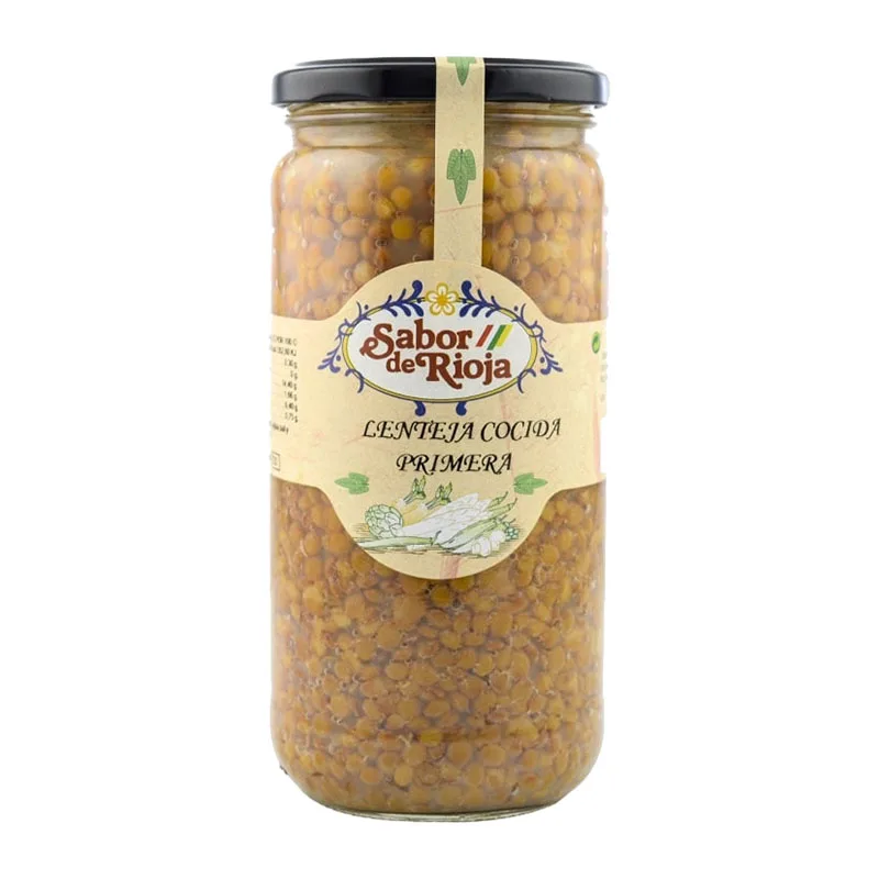 Lentejas cocida extra Sabor de Rioja 660 g x12 Total 7,920 kg