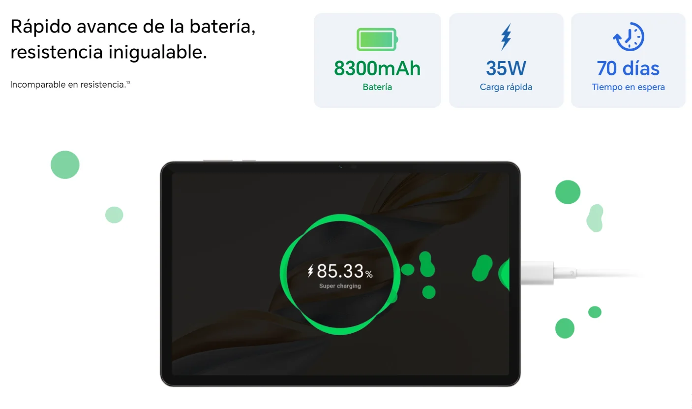 Tablet – HONOR Pad X9A, WiFi, 6GB+128GB, EU Versión tableta android, 11,5 pulgadas 120Hz 2,5K, 8300mAh, Qualcomm 6nm Snapdragon® 685 7