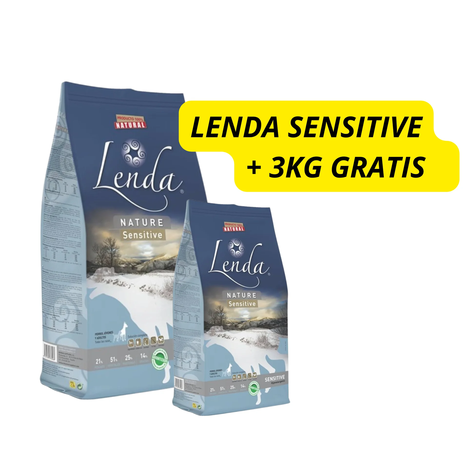 SENSITIVE LENDA 12 KG + 3 KG free