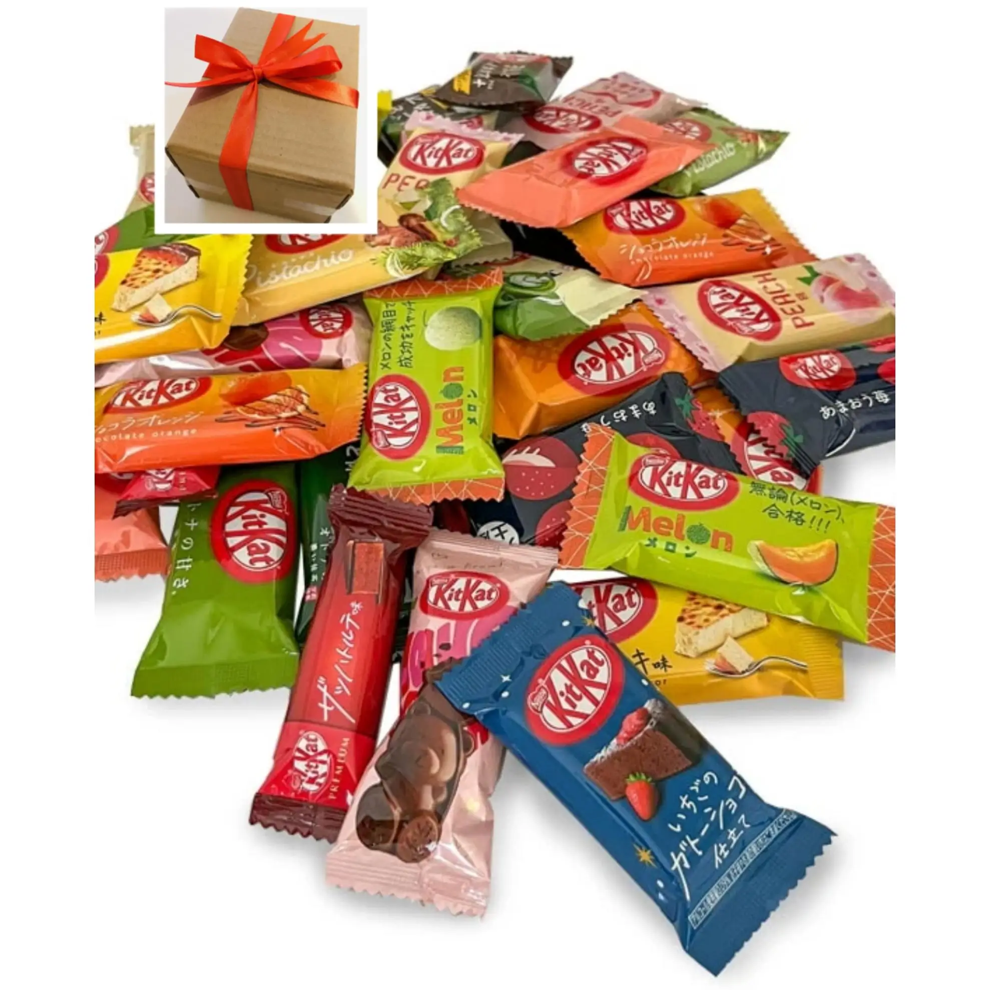 Caja regalo de chocolates, caja de regalo,caja de dulces, barritas de chocolates,surtido de mini chocolates Kit Kat Japones,  20 Unidades. Productos de Japon.