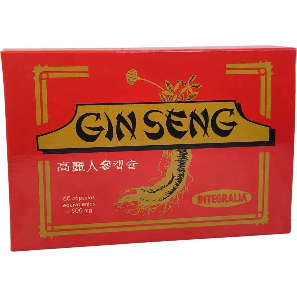 Ginseng coreano (Panax ginseng C.A. raiz) 60 cápsulas de Integralia